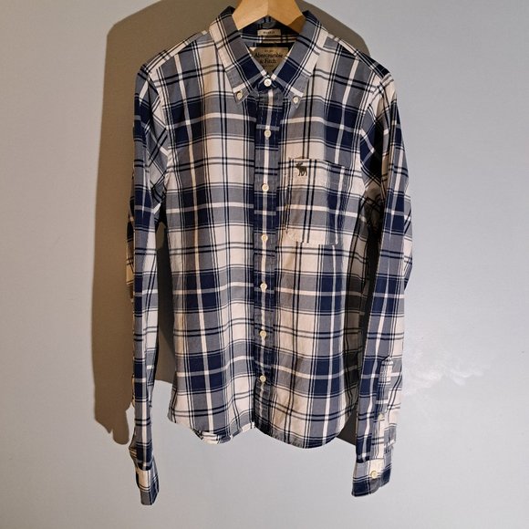 Abercrombie & Fitch Other - Abercrombie & Fitch Men's Muscle Large Long Sleeve Button Down Plaid Shirt